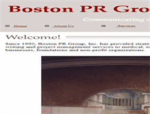 Tablet Screenshot of bostonprgroup.com